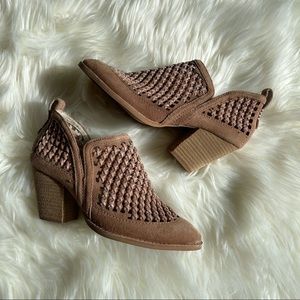 Jeffrey Campbell Appleby Suede Slip on Booties